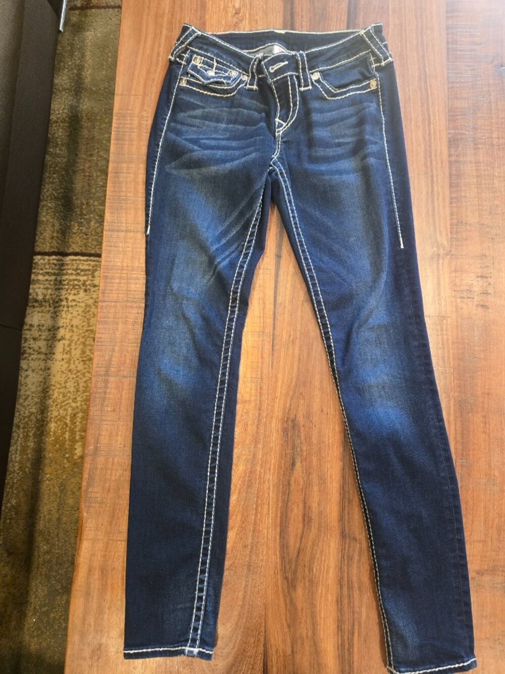 💎 True Religion Halle Skinny Big T – "Blue Veil" Wash 💎